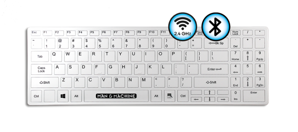 Man & Machine Tastatur Its Cool Flat Wireless DE